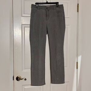 Chico's Charcoal Straight Leg Jeans